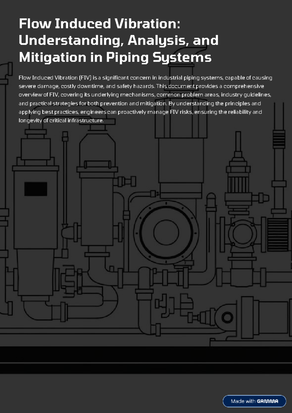 Flow Induced Vibration (FIV) Analysis & Mitigation Strategies in Piping ...