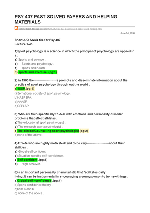 Lesson 02 Handouts - descriptive - Abnormal psychology - VU - Studocu