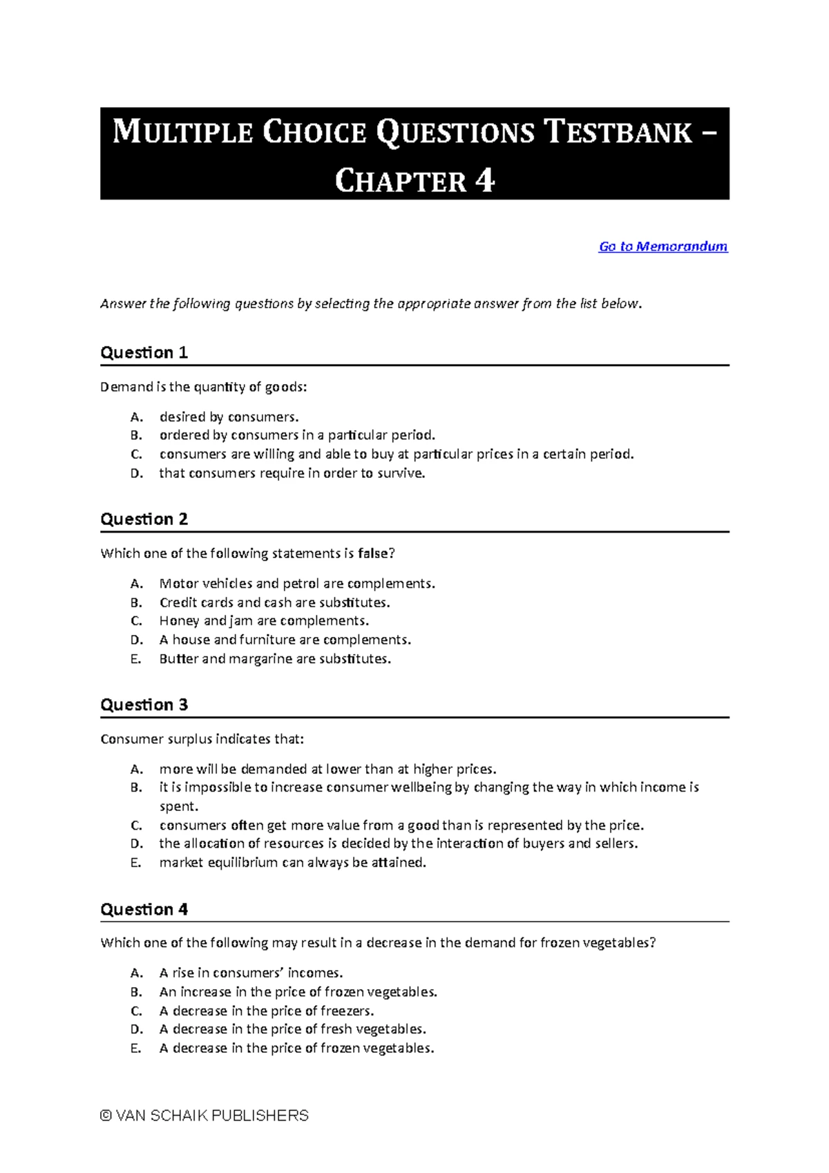 Ecc101 practice questions microeconomics test one name