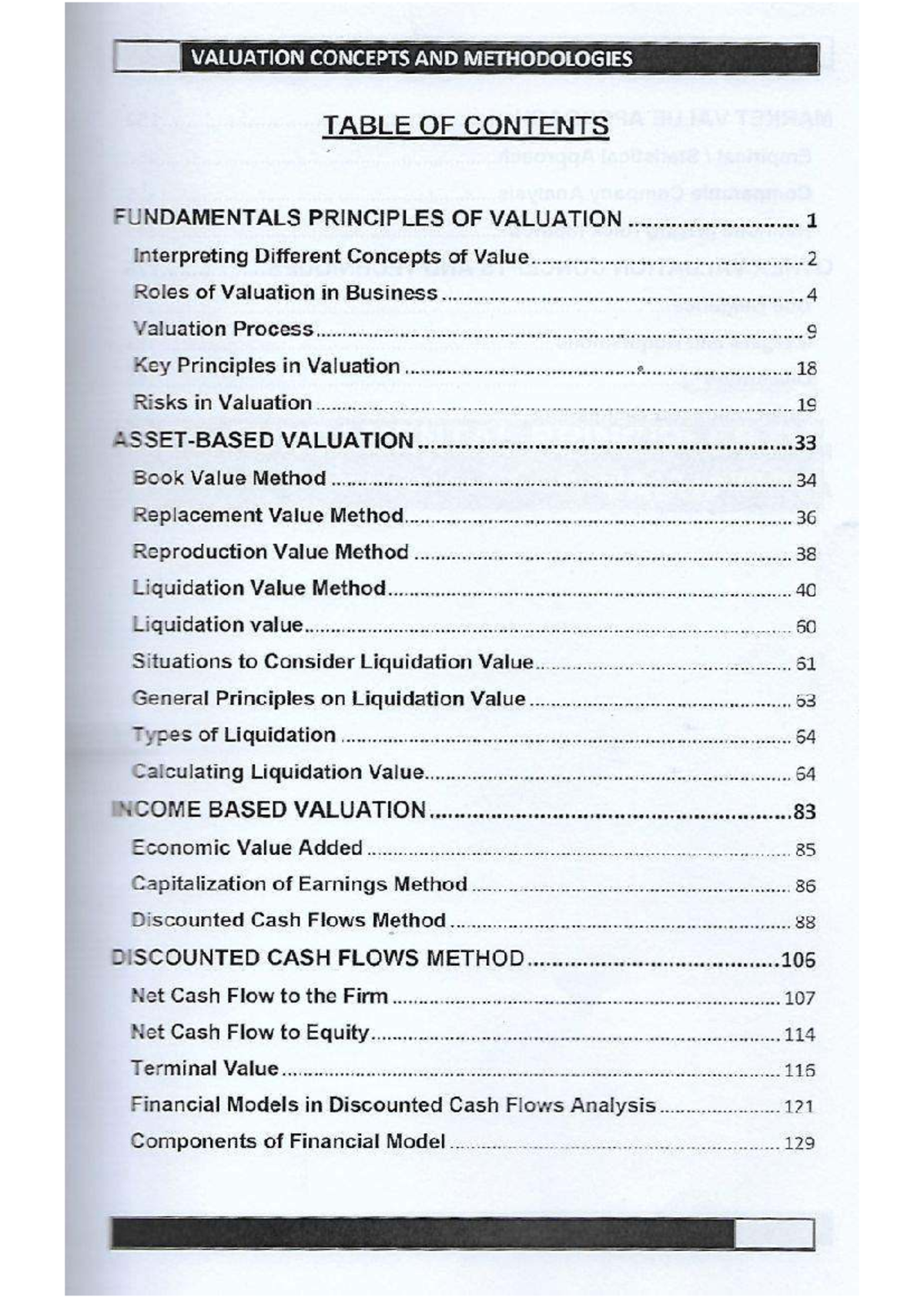Valuation Concepts and Methodologies: A Comprehensive Guide (FIN 101 ...
