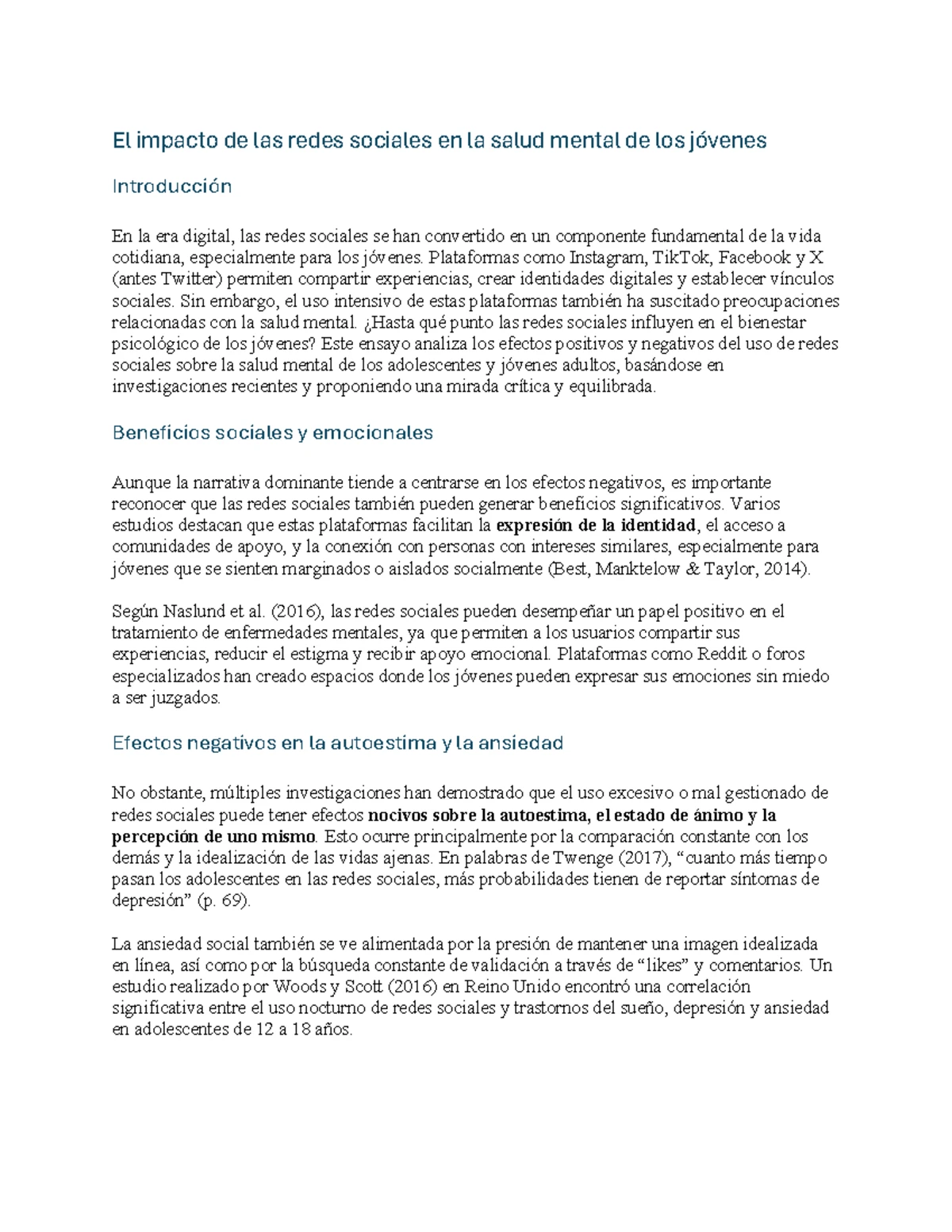 El Impacto de las Redes Sociales en la Sociedad Contemporánea: Análisis ...