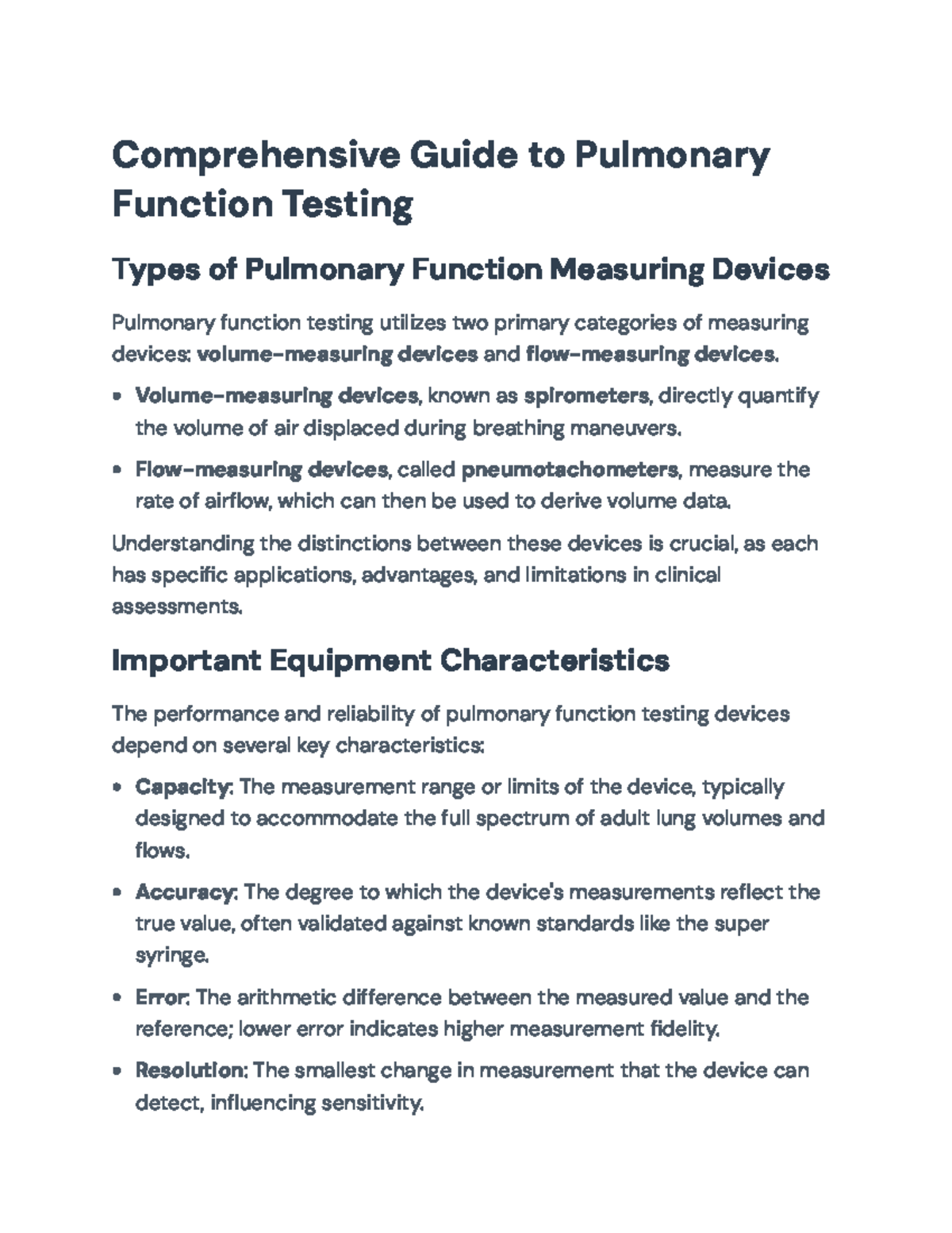 Comprehensive Overview of Pulmonary Function Testing Techniques (PFT ...