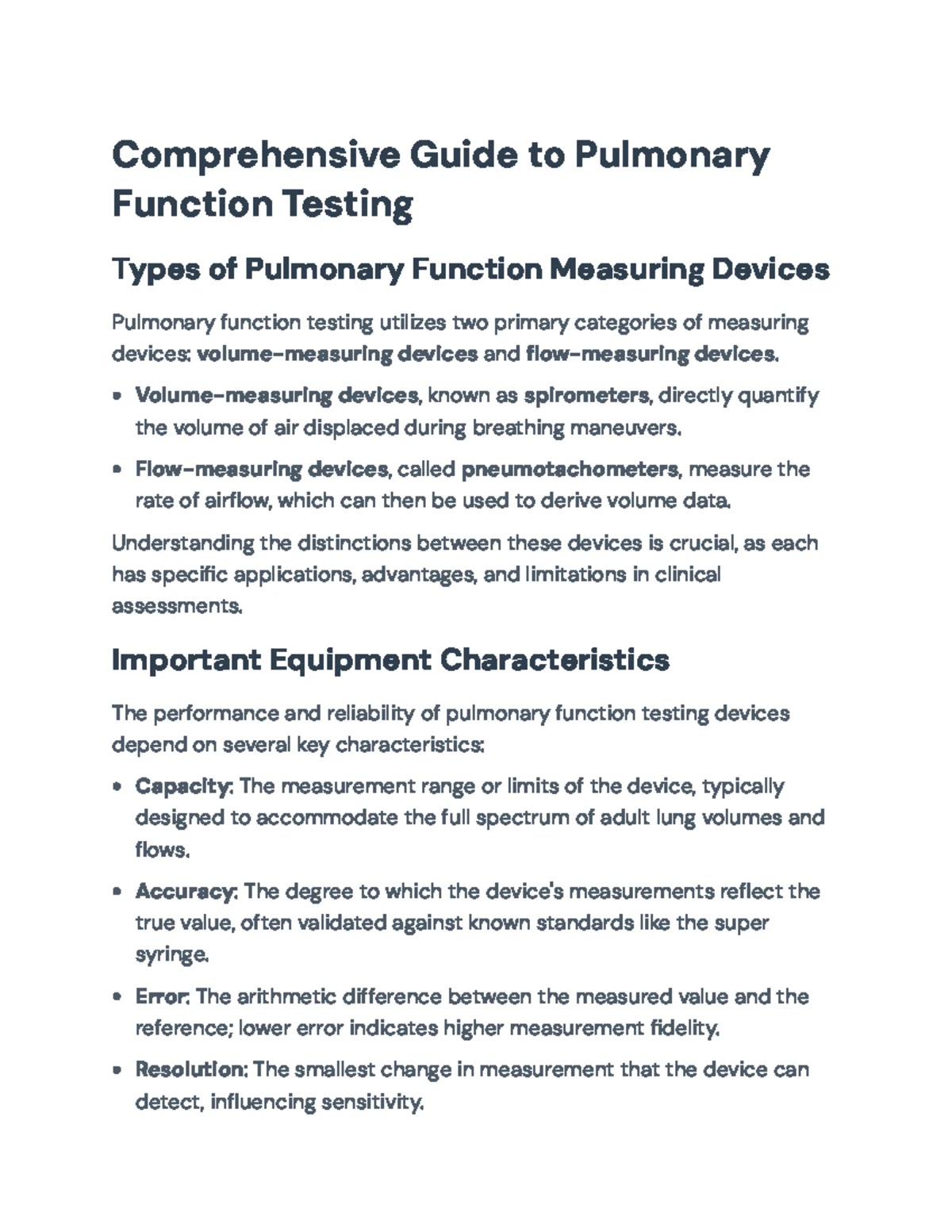 Comprehensive Guide to Pulmonary Function Testing (PFT) and SVPs ...