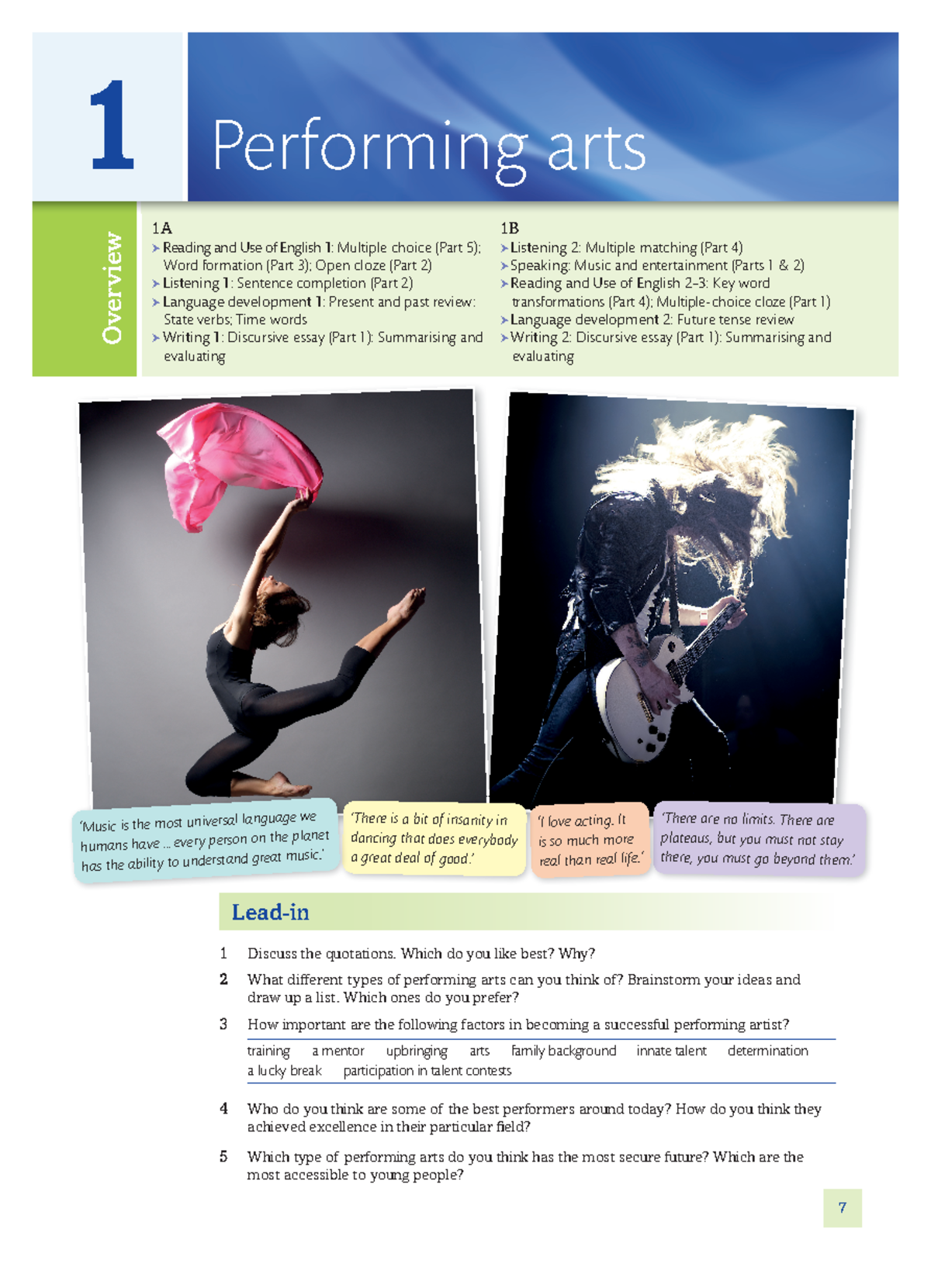 Cambridge Performing Arts Module 1: Overview and Strategies for Success ...