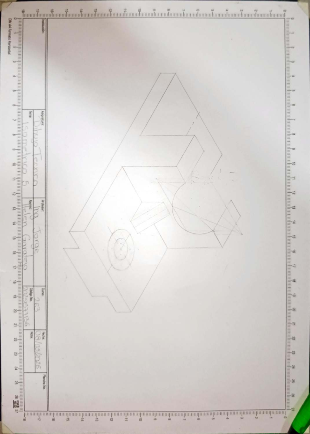 Isometrico 5 - Hola - dibujo de ingenieria - . T w o