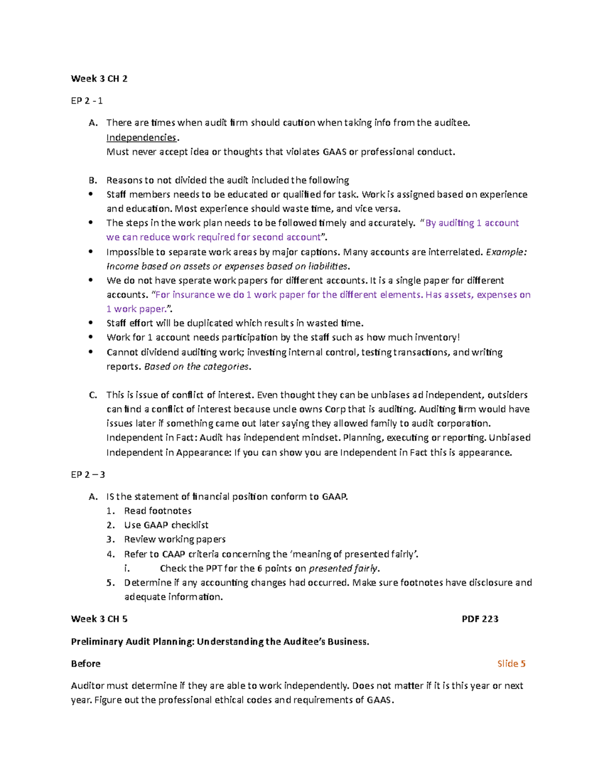 Week 3 CH 2 - Lecture notes 3 - acc551 - Seneca College - Studocu