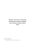 D372 - Introduction to Systems Thinking - Studocu