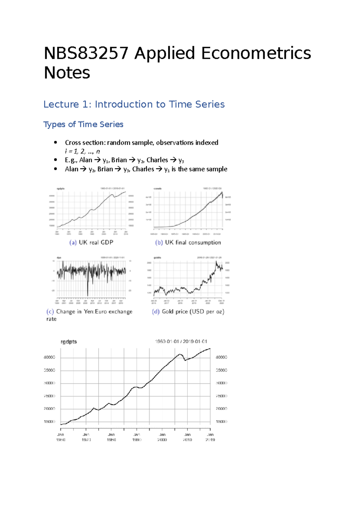 NBS83257 Applied Econometrics Notes - NBS83257 Applied Econometrics ...