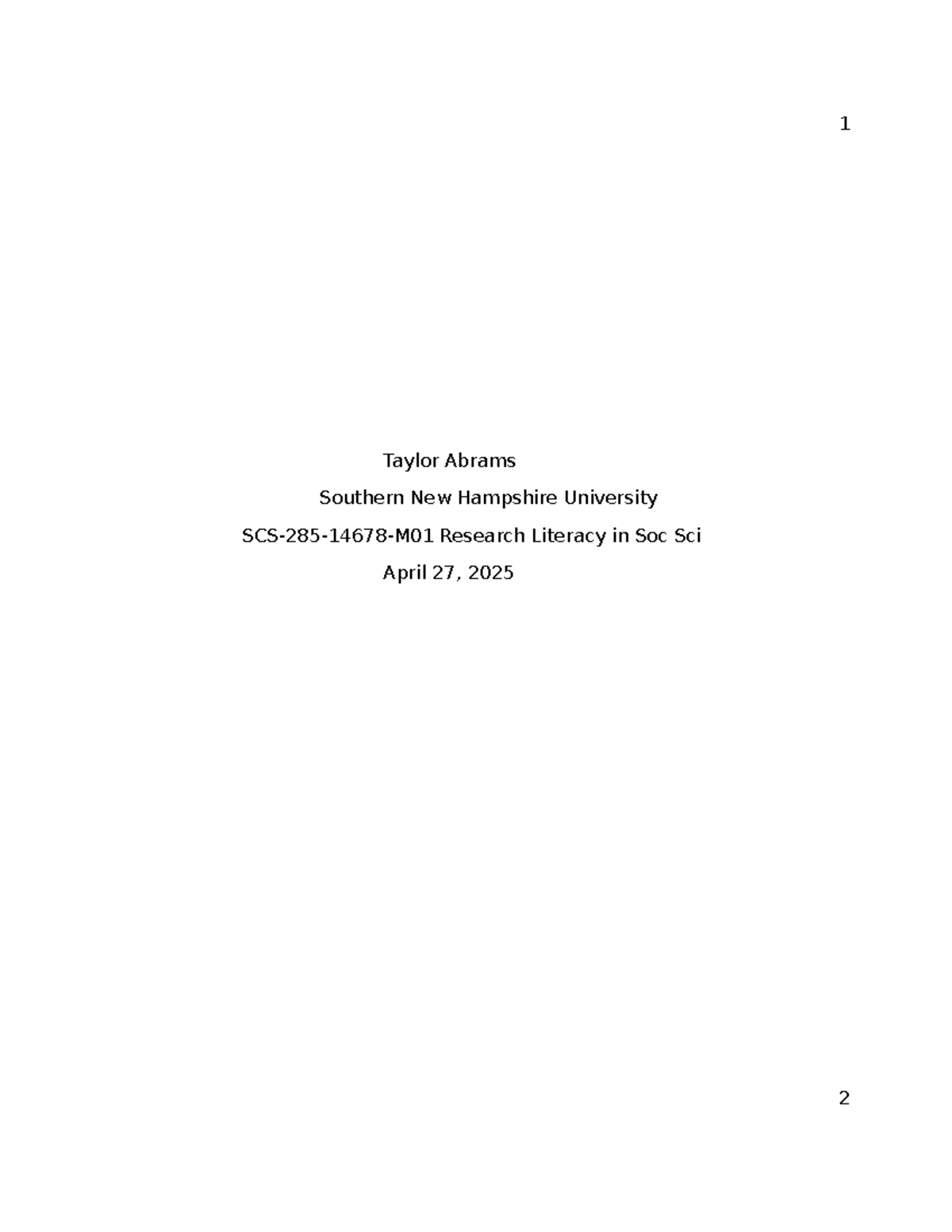 SCS-285 Journal Assignment: Analyzing Media's Impact on Science - Studocu