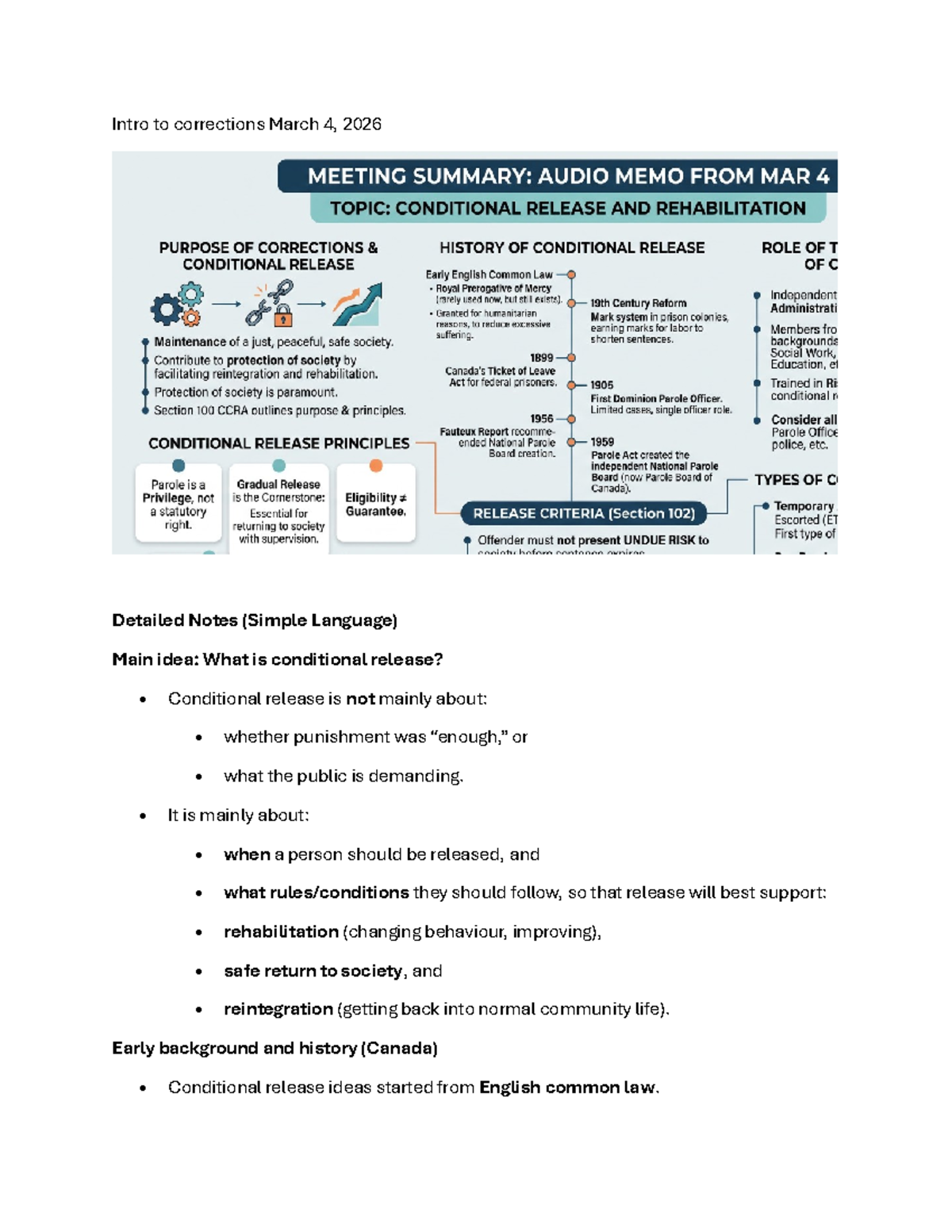 Intro to Corrections Lecture Notes - March 4, 2026 - Studocu