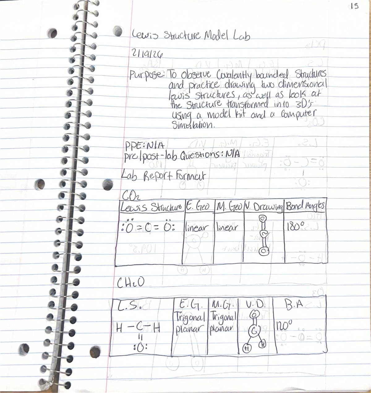 Lewis Structure Model Lab - CHM 1032 - ® | 15 » SR T S e e = R e ...