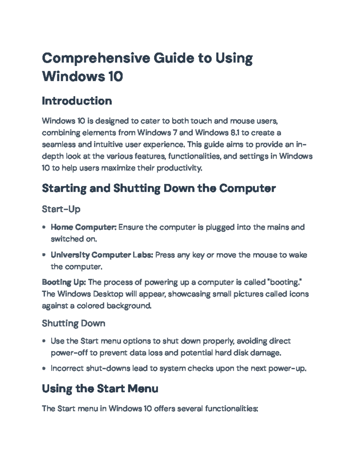 Comprehensive Guide to Windows 10: Features & Troubleshooting Tips ...