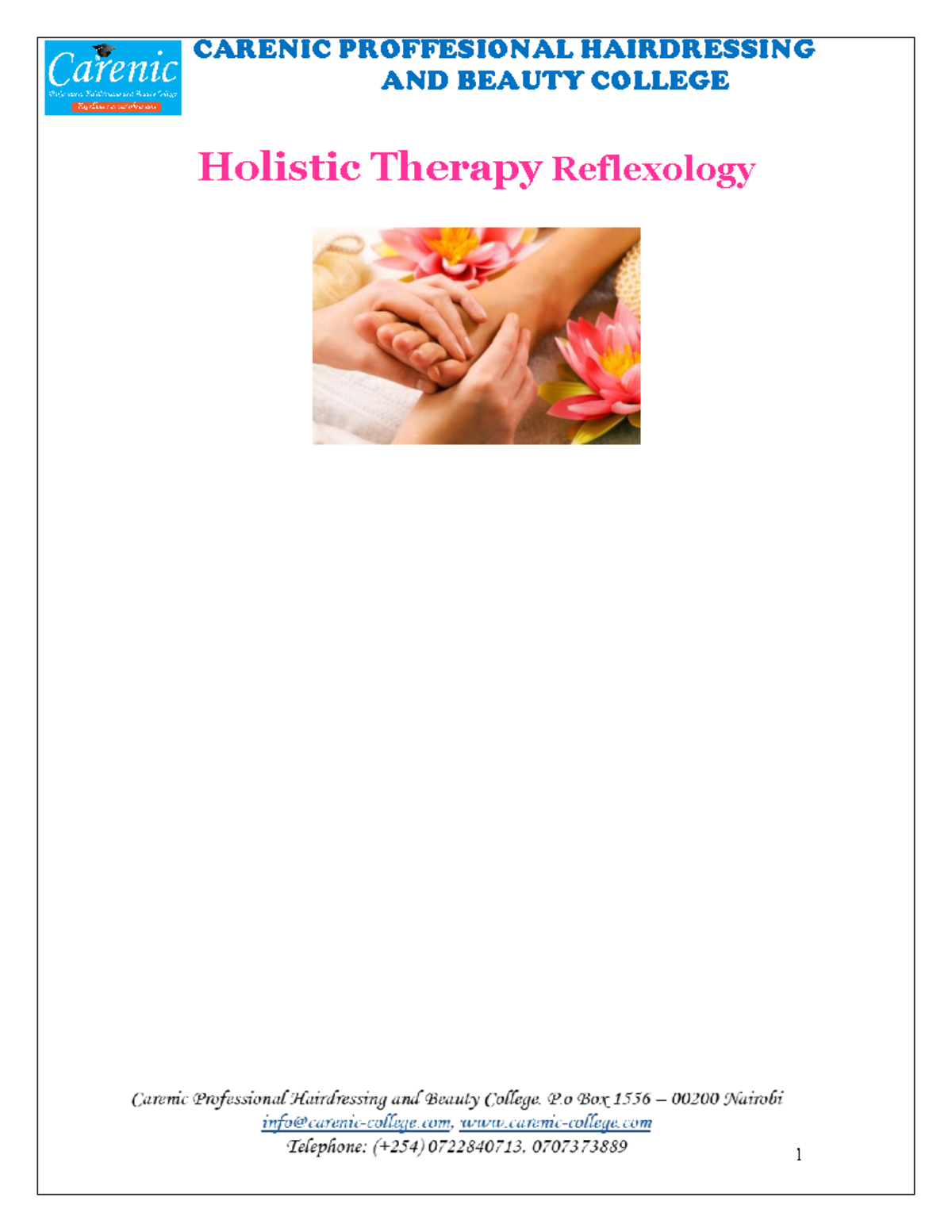 Reflexology - It is classed as both a science, due to the mapping of ...