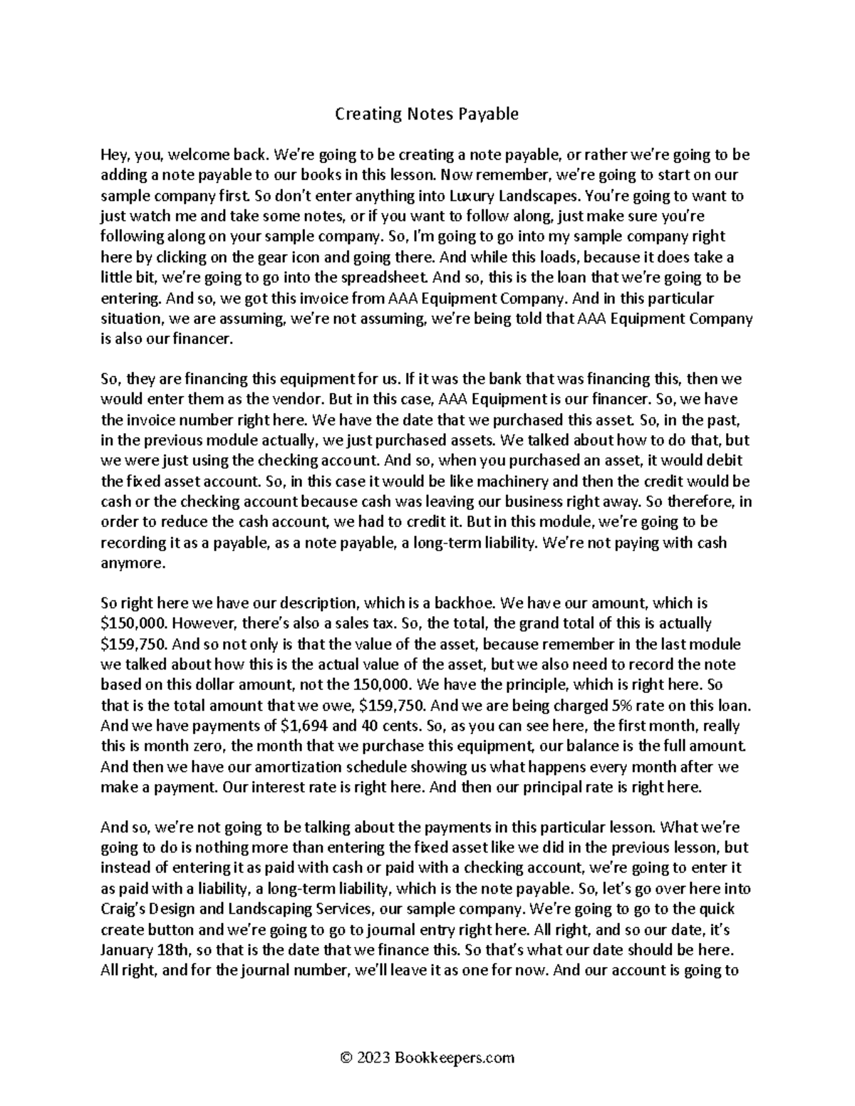 Creating a Note Payable in Accounting: A Detailed Guide - © 2023 ...