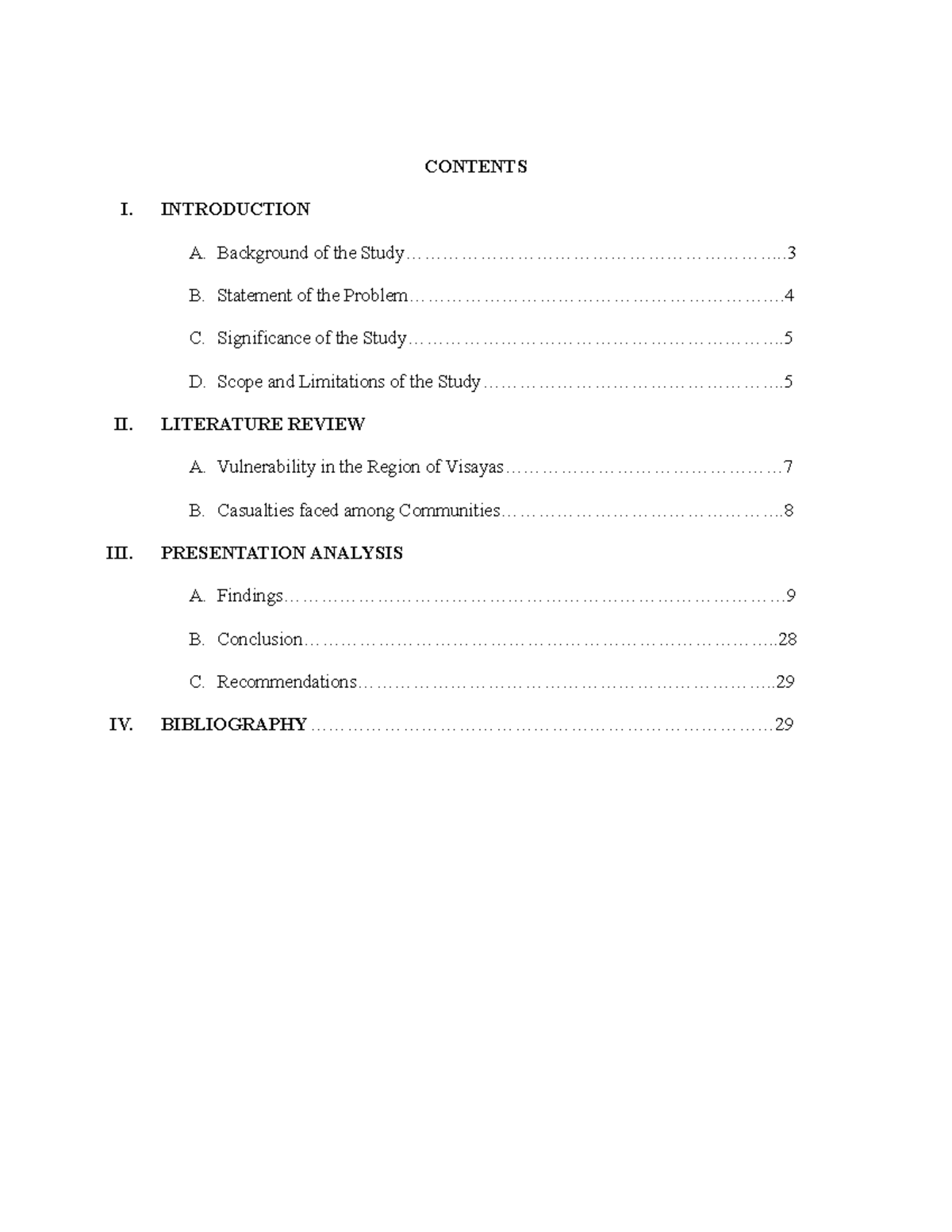 MINI Research - CONTENTS I. INTRODUCTION A. Background of the - Studocu