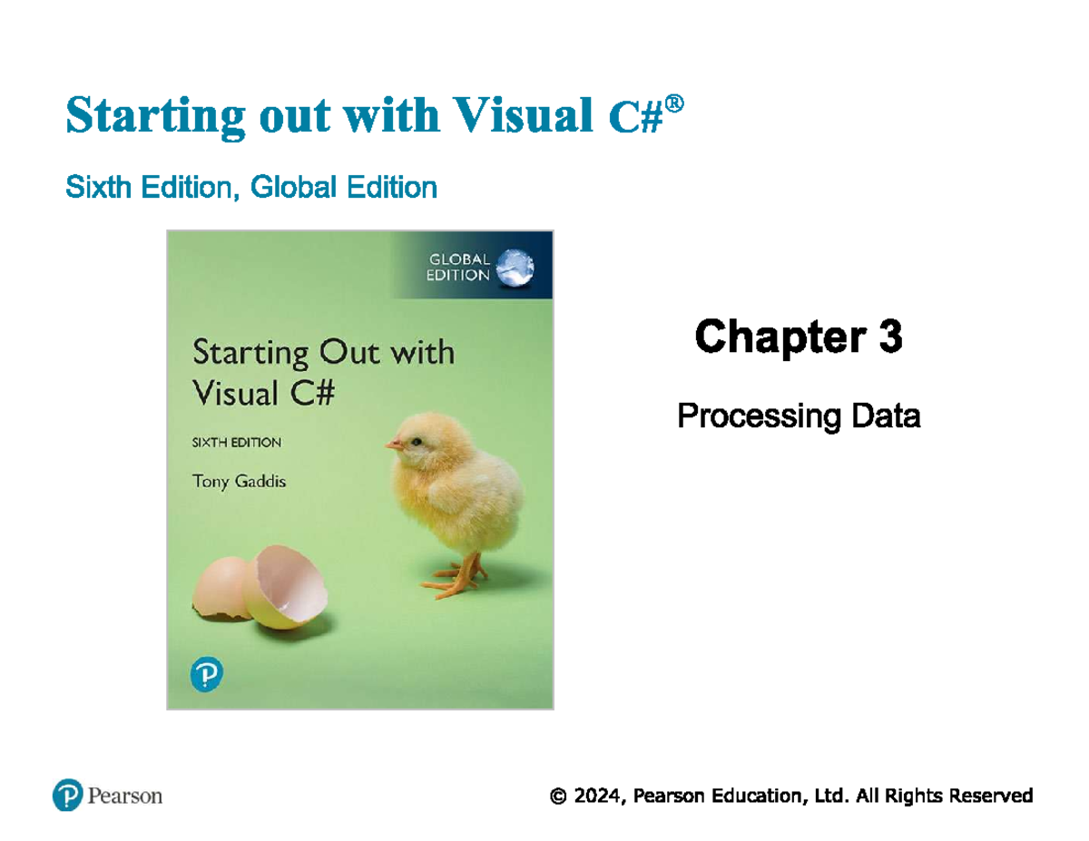 Wstv - Intro to Programming: Data Processing & Variables - Studocu