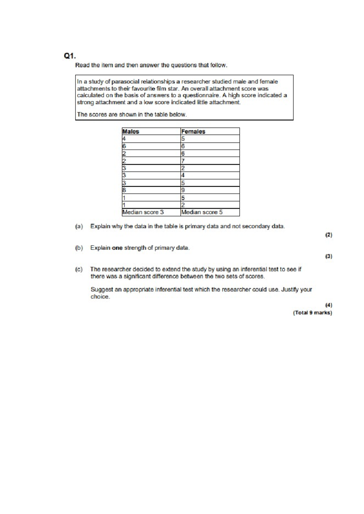 01 - use it to practice your statistical test knowledge - Q1. Read the ...