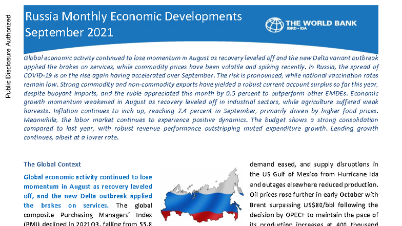 Russia-Monthly-Economic-Developments - Global economic activity ...