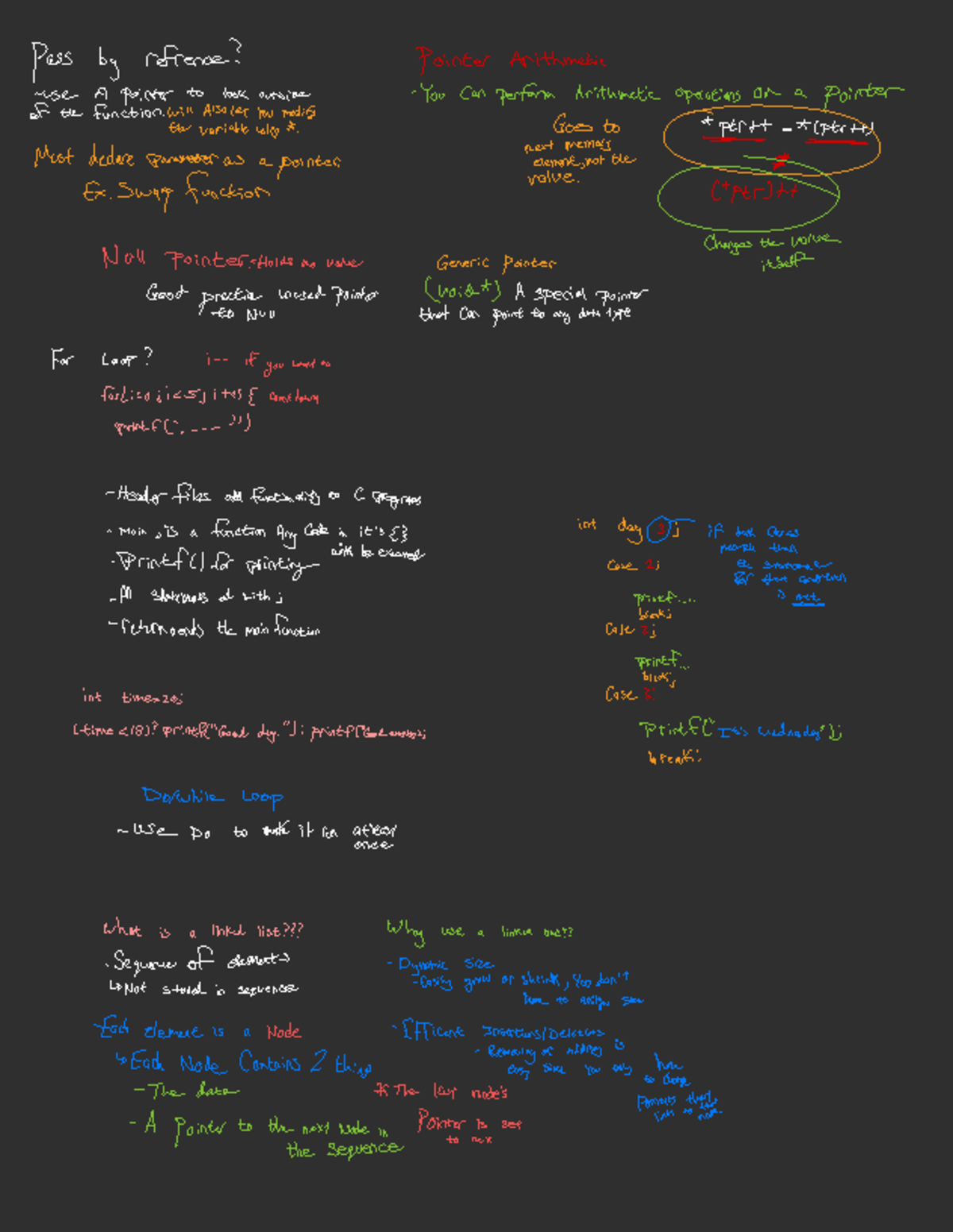 C Programming: Pointers and Linked Lists Notes - Studocu