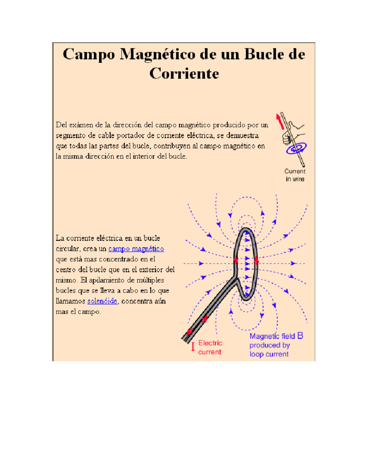 Campo Magnético de Bucle de Corriente - Examen Resumido - Studocu