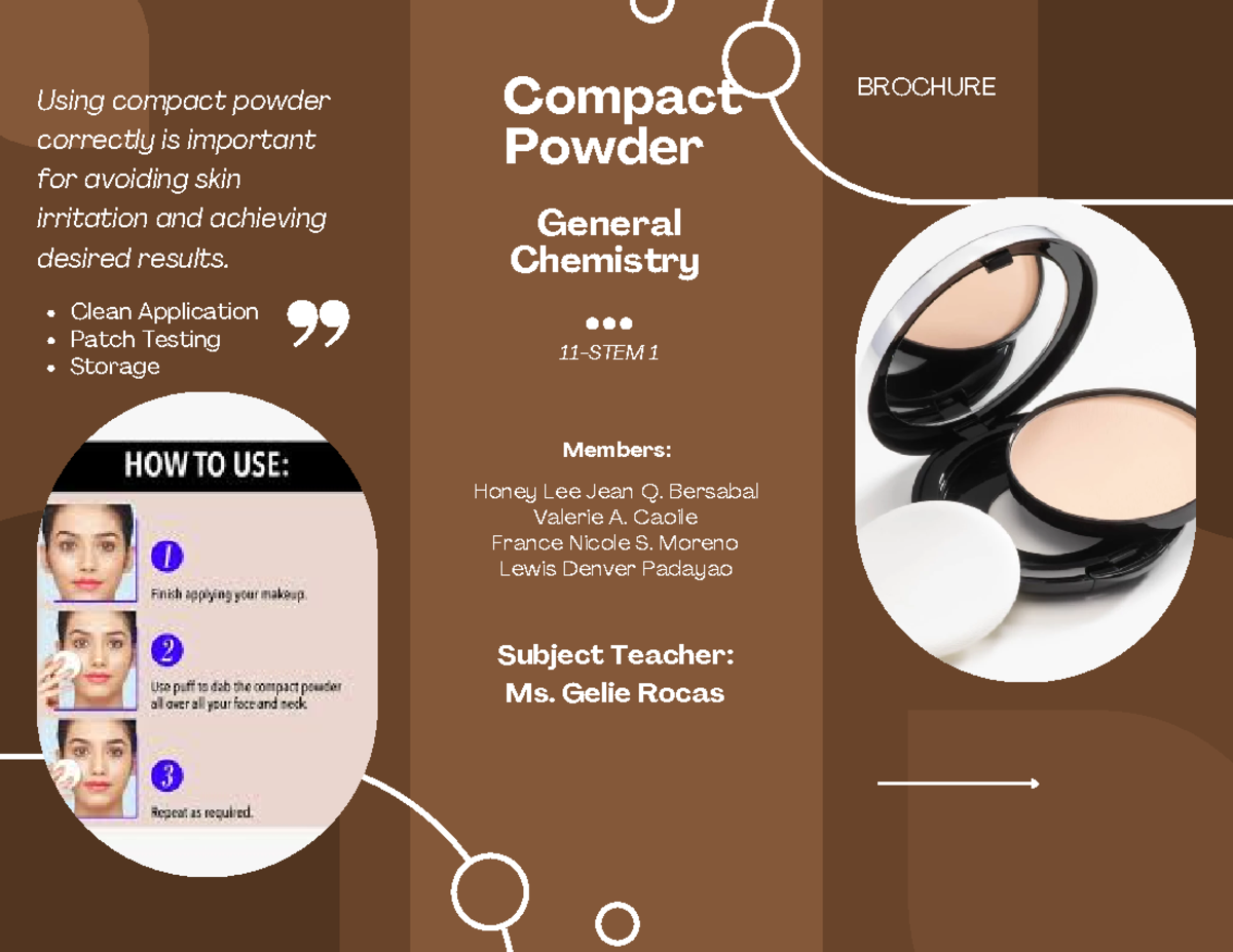 Compact-powder - GENERAL CHEM - 2nd Semester - Compact Powder BROCHURE ...