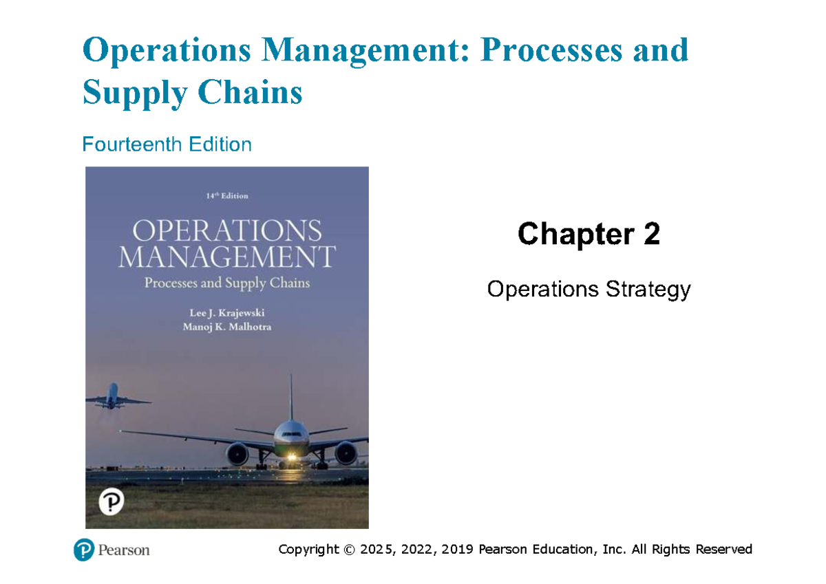 Operations Management Om 101 Chapter 2 Operations Strategy