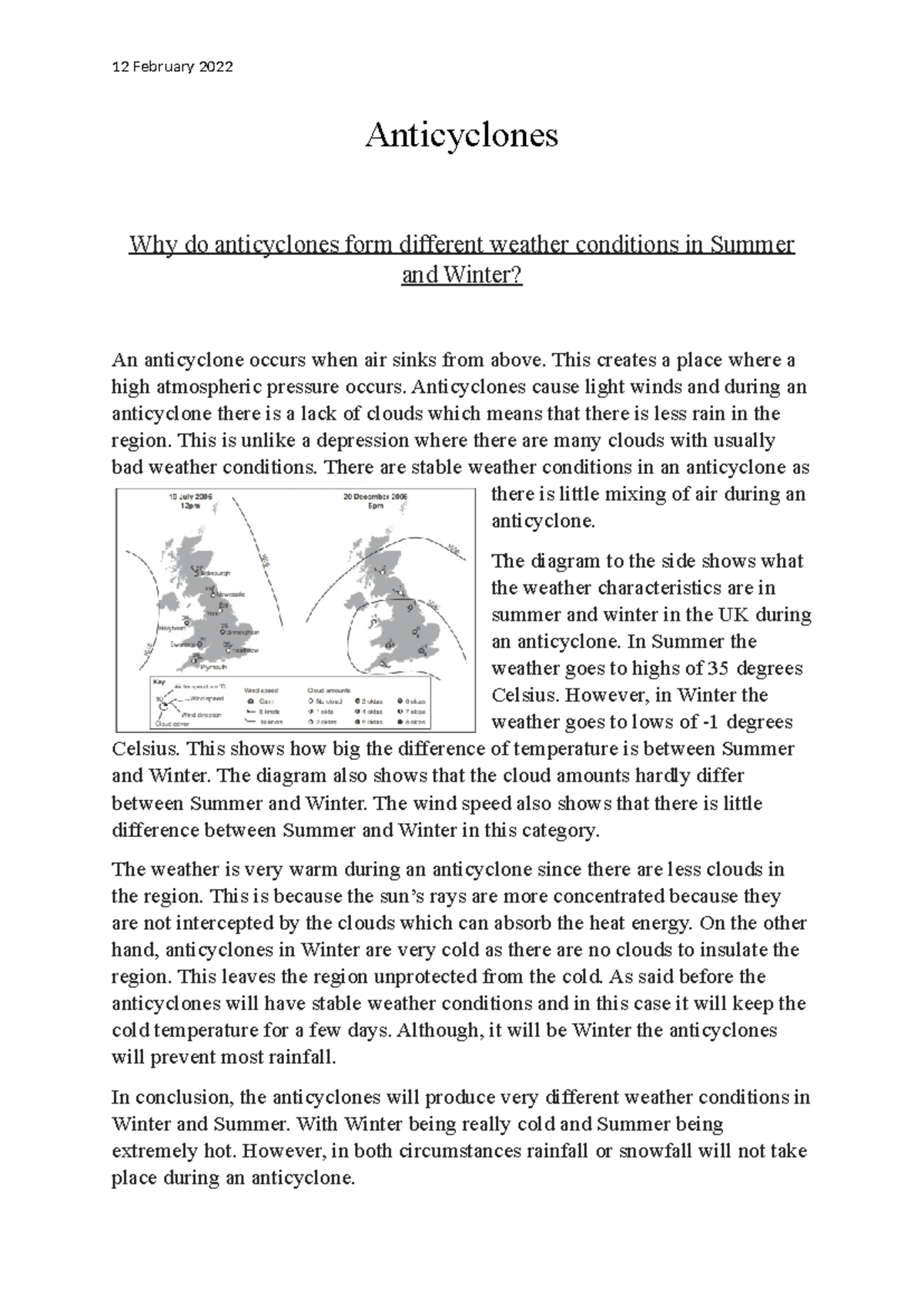 Anticyclones - anticyclone essay summary with examples - 12 February ...
