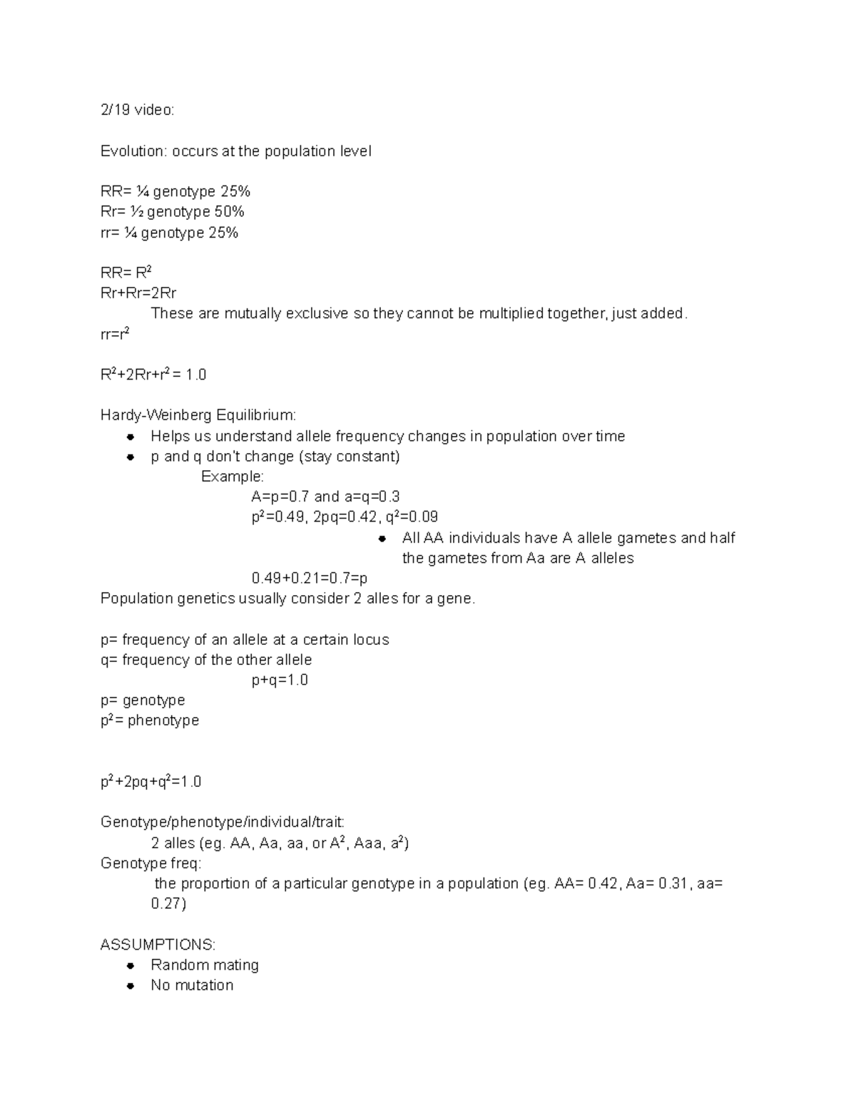 Bio 101: Exam 2 Study Notes on Evolution and Plant Biology - Studocu