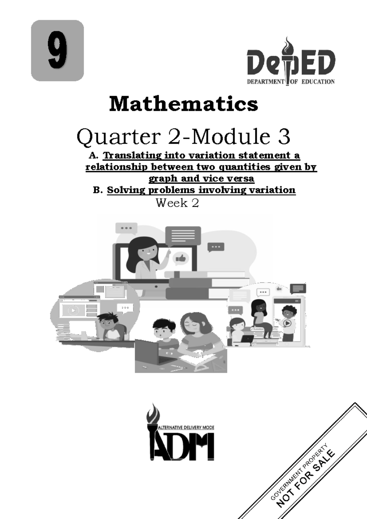 Math 9 Q2 Mod3 - Understanding Variation Concepts in Maths Module - Studocu