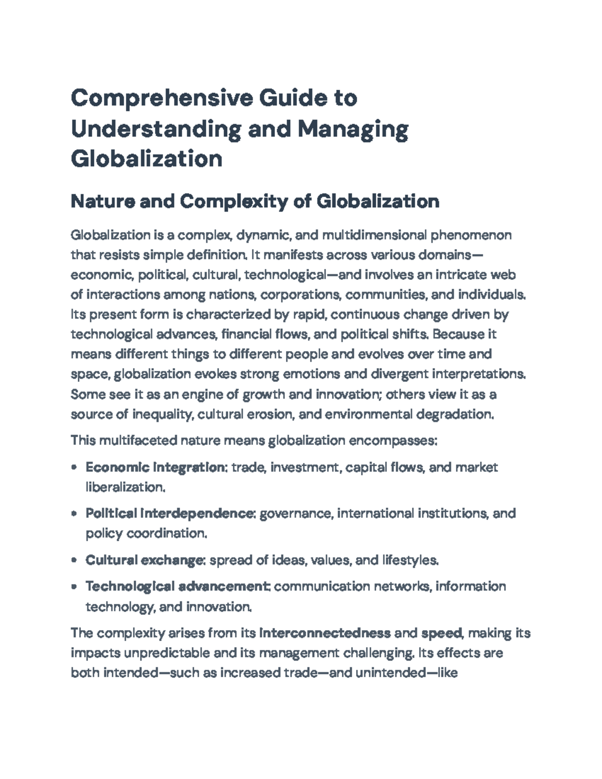 Comprehensive Guide to Globalization: Issues, Perspectives & Strategies ...