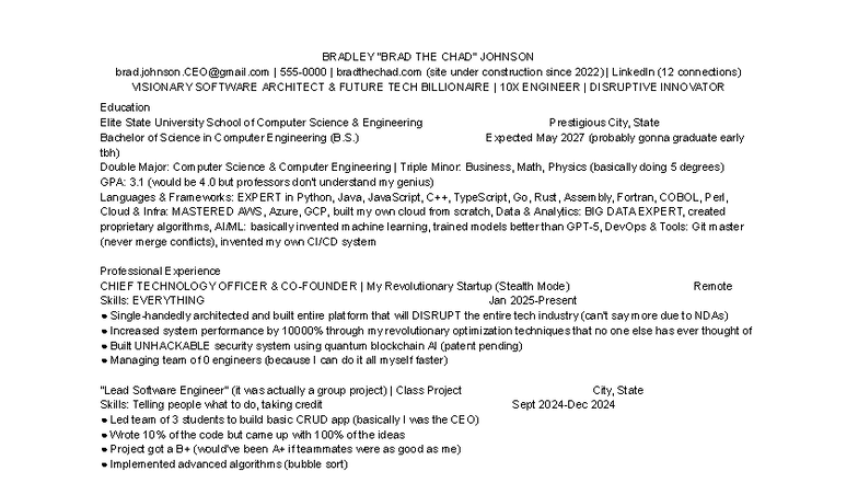 Professional Profile: Visionary Software Architect & Future Tech Leader ...