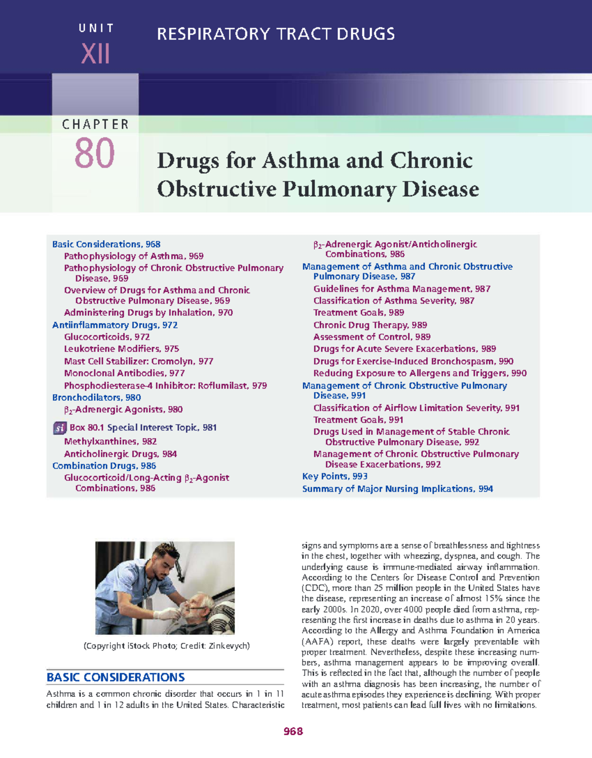 Pharm 80: Drugs for Asthma & COPD - Key Concepts & Management - Studocu