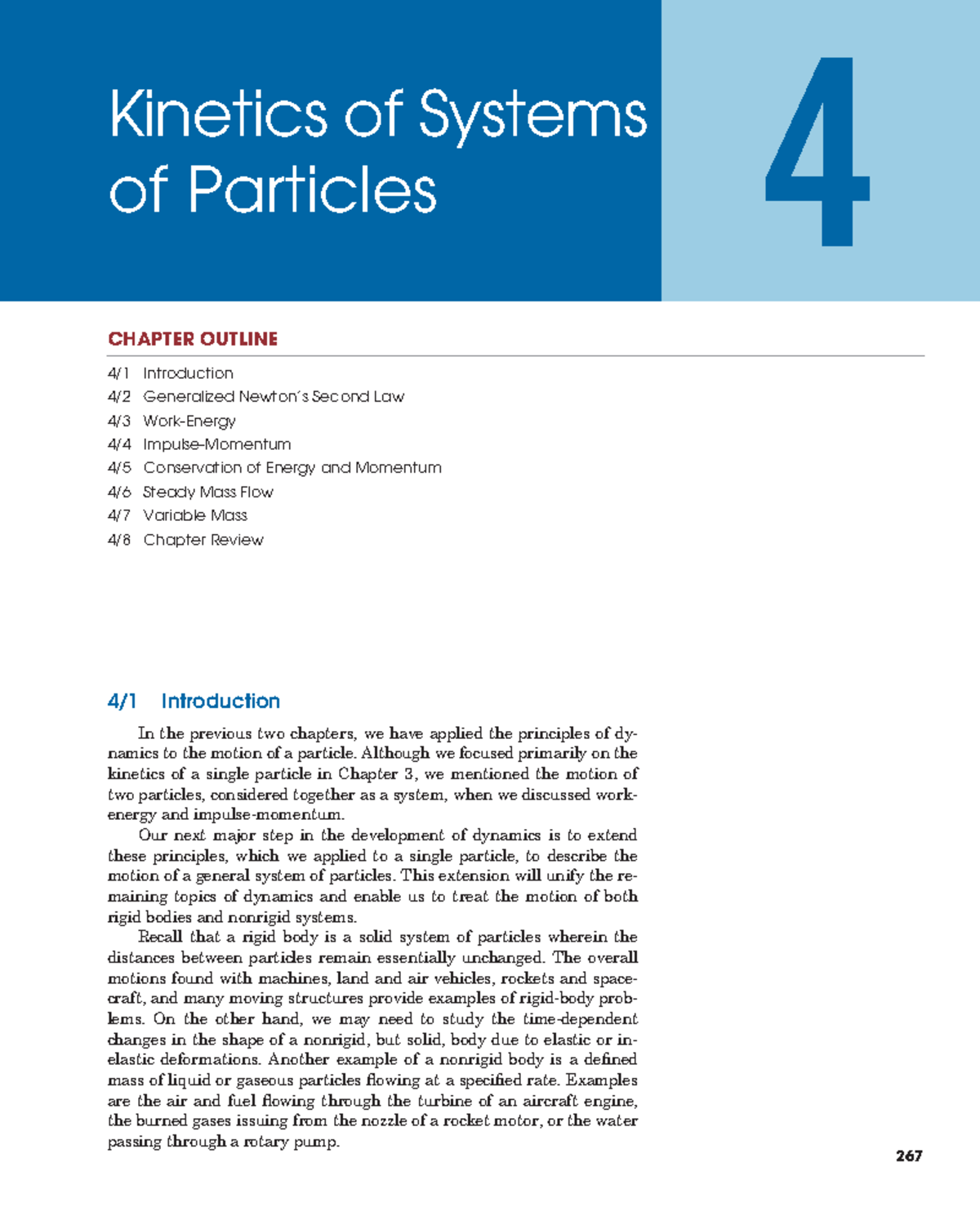 KINETICS OF SYSTEMS OF PARTICLES - DYNAMICS OF PARTICLES (ME 301) - Studocu