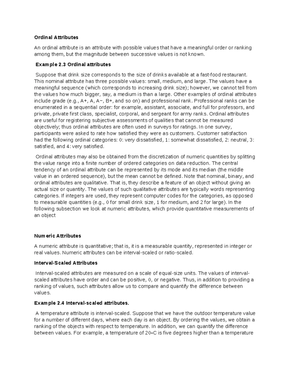 IDS 2 - Understanding Attributes and Measurements in Data Science - Studocu