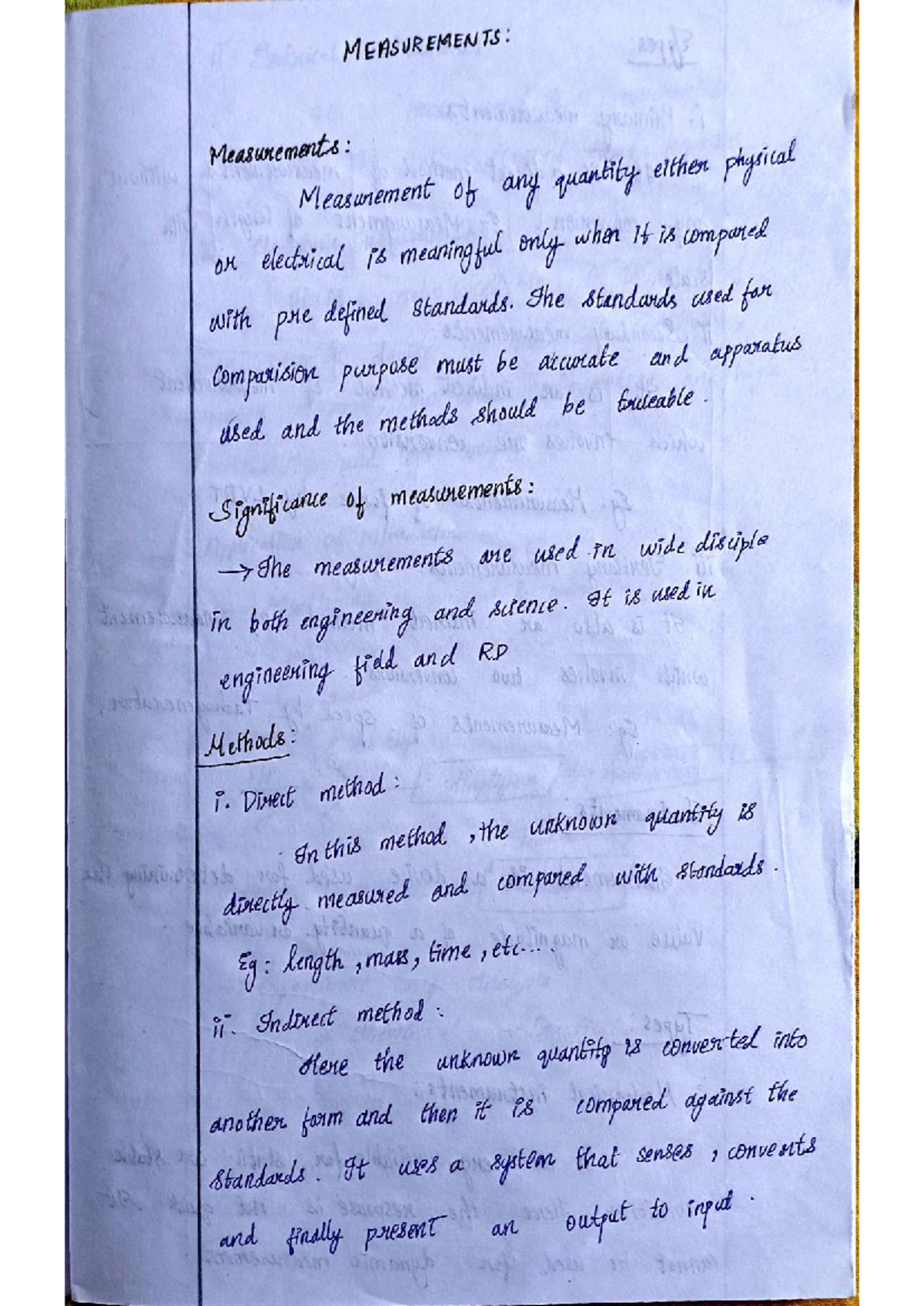 SM 1 - Lecture Notes on Measurement Techniques and Instrumentation ...