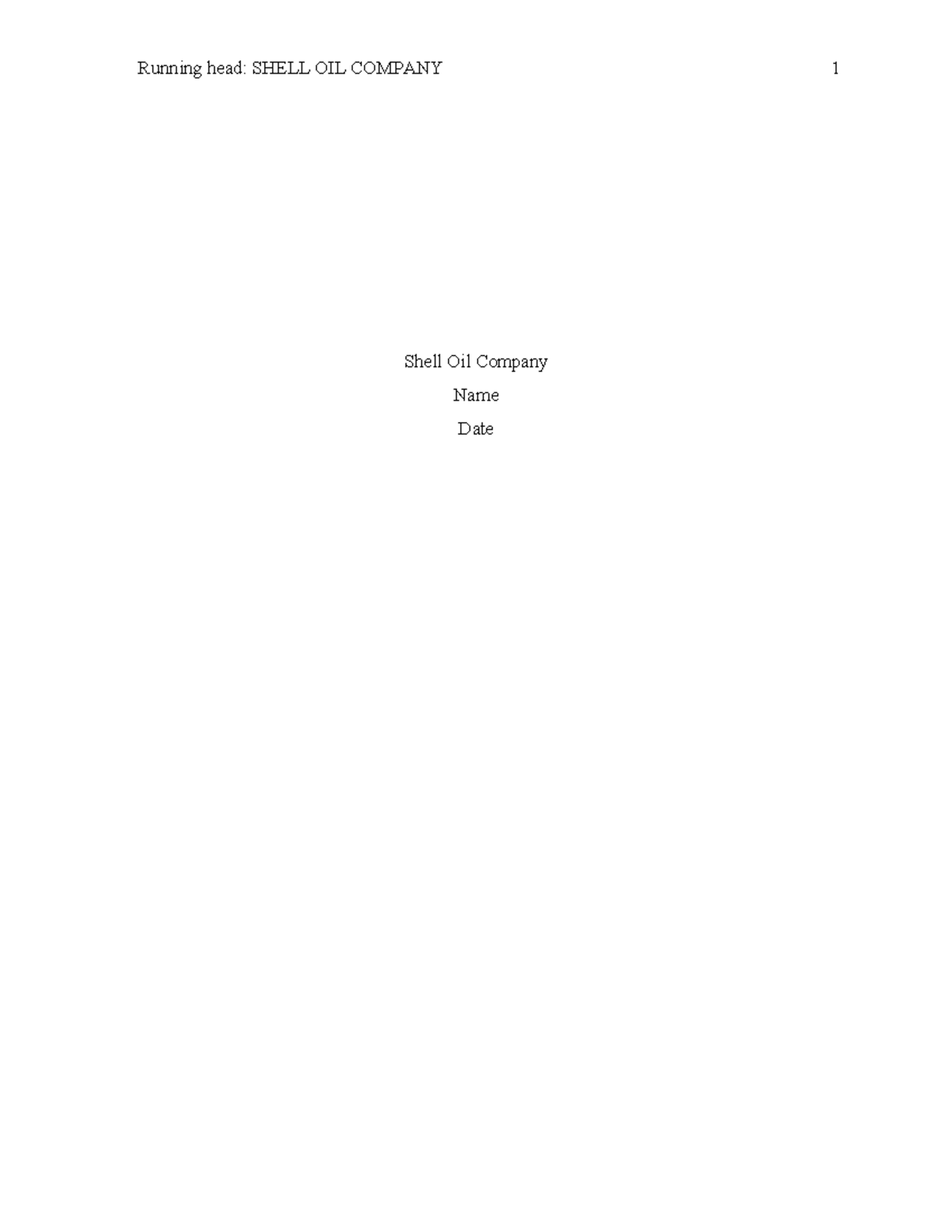 Shell Oil Company - Business Intelligence Analysis - Studocu