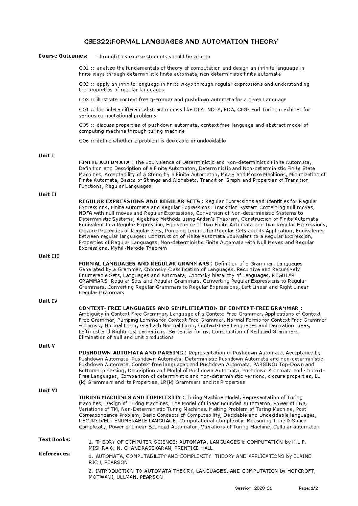 CSE322: Comprehensive Notes on Formal Languages & Automation Theory ...