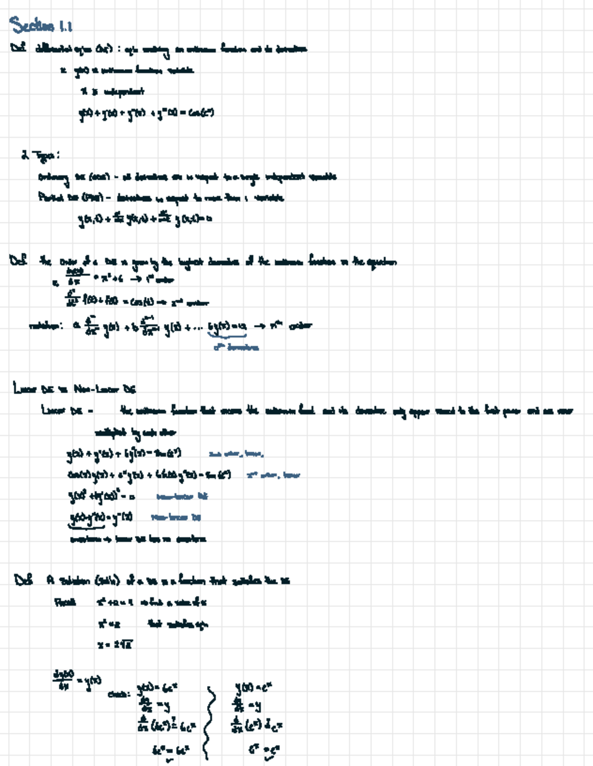 Calc 2270A - Lecture Notes on Differential Equations (Chapter 2) - Studocu