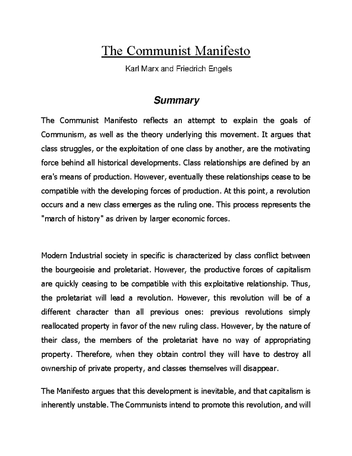 The Communist Manifesto Summary: Essential Insights & Key Takeaways