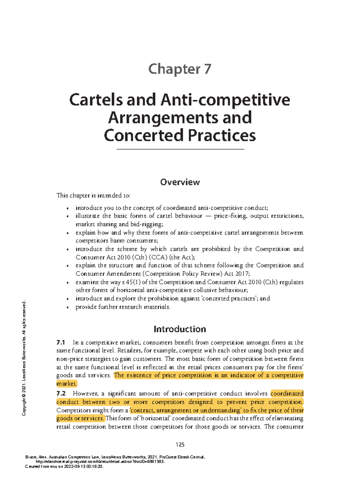 Chapter 7: Cartels, Anti-competitive Practices & CCA Implications ...