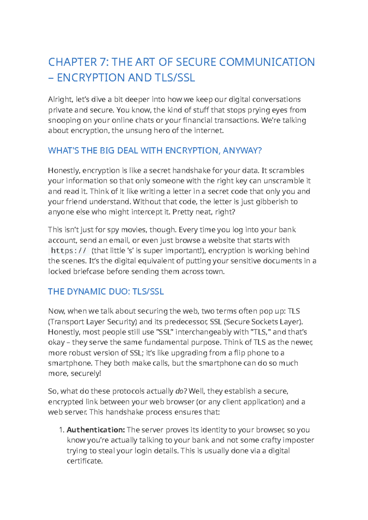 Cybersecurity Insights: Chapter 7 - The Art of Secure Communication ...