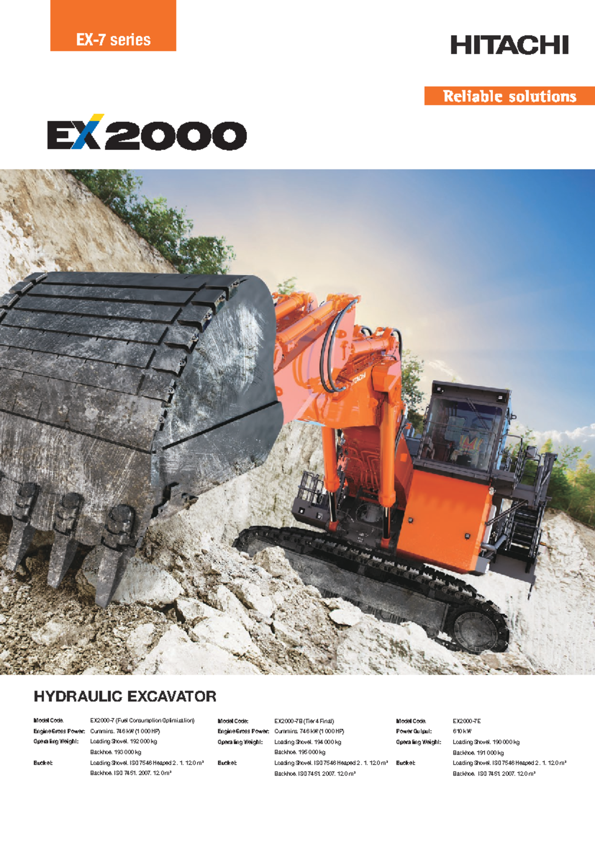 KS-EN465 EX2000-7 - Comprehensive Handbook for EX2000 Excavators - Studocu