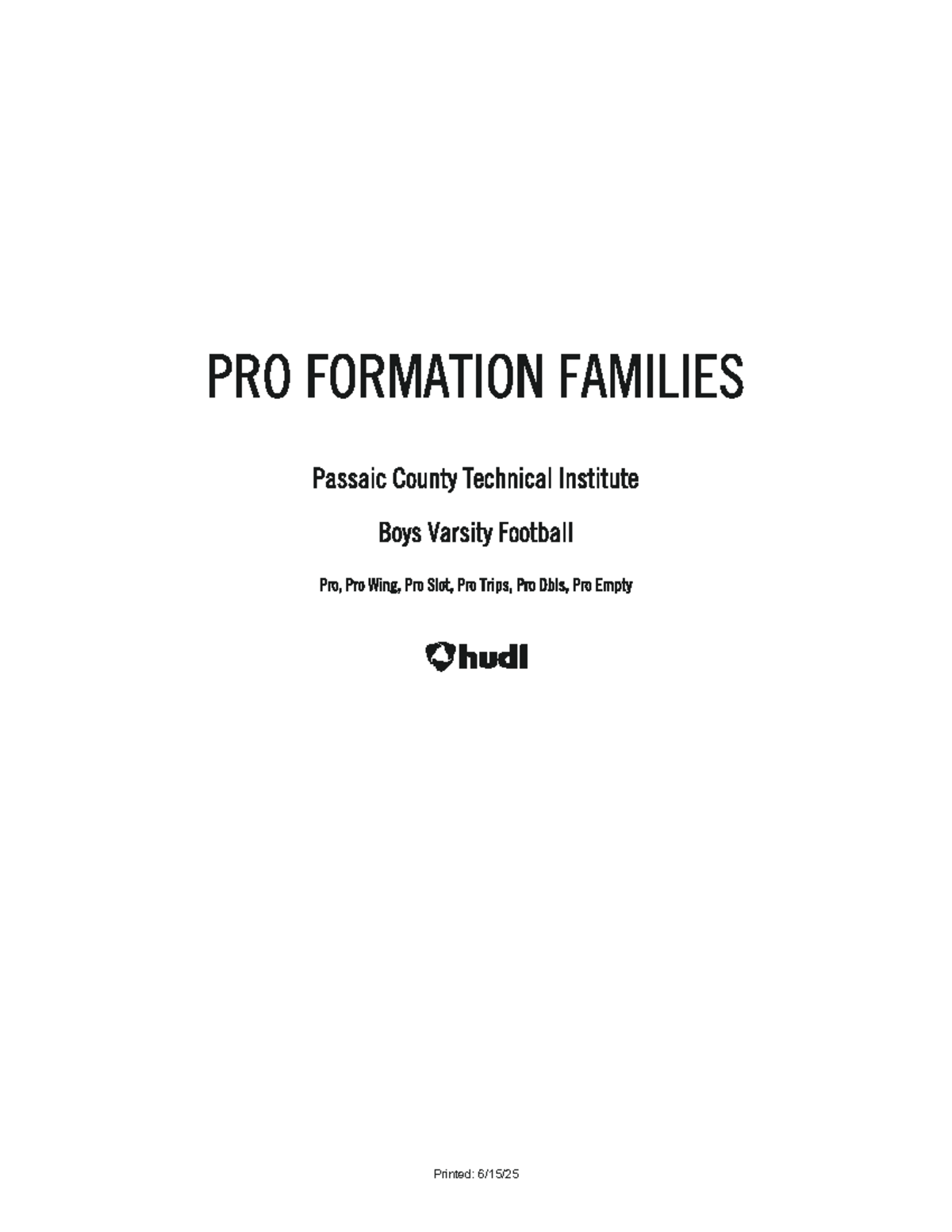 Pro Formation Families - Installation Guidelines & Config (PFM 101 ...