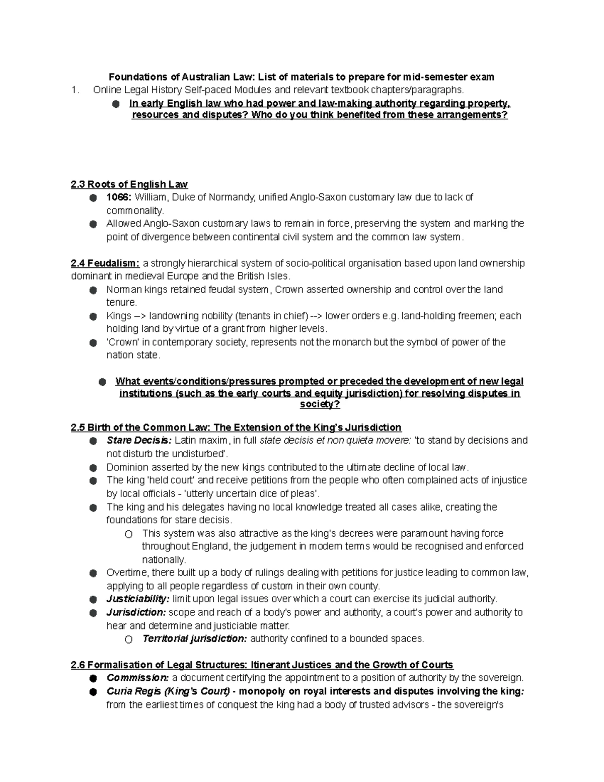 Fal statutory interpretation notes - LAW Foundations of Australian Law ...