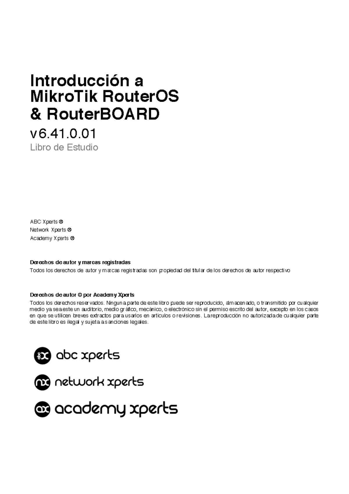 Introducción a Mikro Tik Router OS v6.41 - Introducción a MikroTik ...