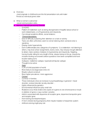 Abnormal Psychology Final Exam Review - Key Concepts & Disorders ...