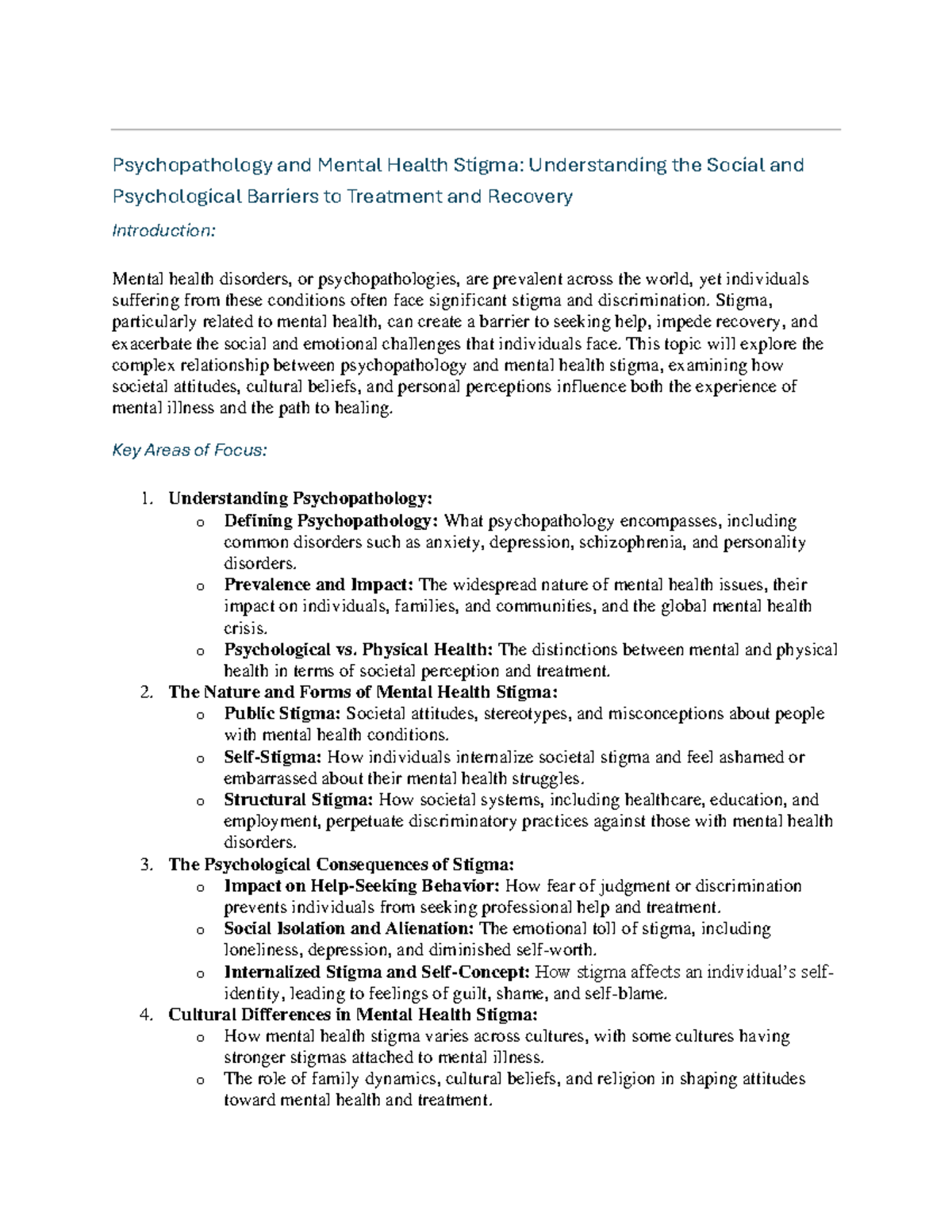 Psychology 101: Understanding mental health stigma and treatment ...