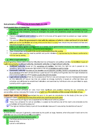 Introduction to british law - S1- CM1: intro British Law Common law and ...