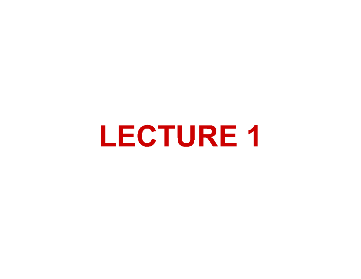 Macroeconomics LECTURE 1: Intro to Economics & Key Concepts - Studocu