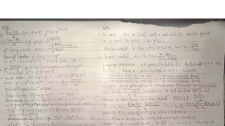 MAT 2384 Final Exam Cheat Sheet: ODEs, Methods & Transformations - Studocu